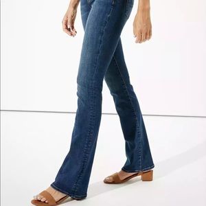 American Eagle Next Level Stretch High Rise Kick Boot Jeans size 16 regular